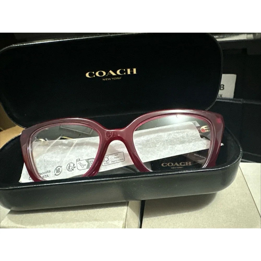 Coach HC6270U MILKY CHERRY EYEGLASSES NIB 53-20 140‎